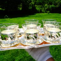Посребрена чаша с чиния Quist W.Germany , снимка 10 - Чаши - 33341119