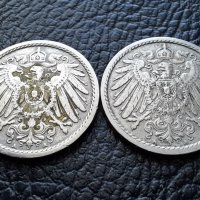 Стара монета 5 пфенига 1901 г. буква А , 2 броя - Германия- хит цена !, снимка 2 - Нумизматика и бонистика - 39724375