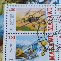 Пощенски марки  две серии МАРИЯ КЮРИ поща Конго, САМОЛЕТИ поща Малави за колекция 29812, снимка 7 - Филателия - 37690476