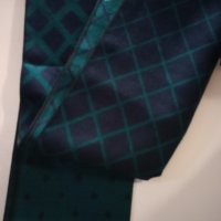 Двулицев мъжки шал в синьо и зелено, снимка 1 - Шалове - 43750748
