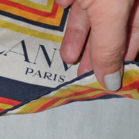 LANVIN оригинален копринен шал, снимка 3 - Шалове - 43472762