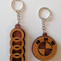 Дървен ключодържател двустранен с емблема, снимка 2 - Подаръци за мъже - 40766712