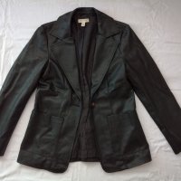 Topshop дамско кожено яке - блейзър в черен цвят р-р S (EU 36), снимка 13 - Якета - 43493473