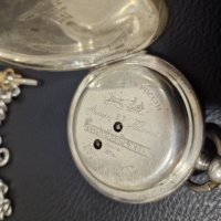 Царски сребърен джобен часовник Зенит Георг Фаврь произведен за Русия , снимка 2 - Антикварни и старинни предмети - 44068950
