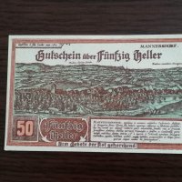 Банкнота - Австрия - 50 хелера UNC | 1920г., снимка 1 - Нумизматика и бонистика - 34720459