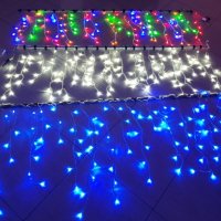 LED Висулки Мигащи 144, Три цвята 3 х 60см Късо-дълго Коледа ЛЕД, снимка 4 - Лед осветление - 38583059