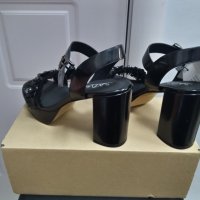 Нови черни дамски сандали , снимка 3 - Сандали - 38135972