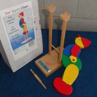 Дървена играчка „Клоун”, снимка 3 - Антикварни и старинни предмети - 36906492