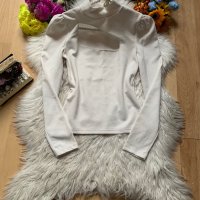 Бяла елегантна блуза, снимка 1 - Блузи с дълъг ръкав и пуловери - 43657111