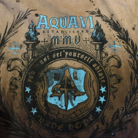 Автентична мъжка тениска Aqua VI кафява M Med (Aqua Six), снимка 4 - Тениски - 29668017