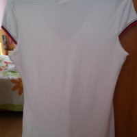 Бяла блуза с малко горно ръкавче Размер М, снимка 4 - Тениски - 33363833