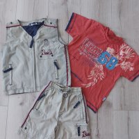Лот къси панталони, елек и тениска за момченце , снимка 1 - Детски комплекти - 33128183