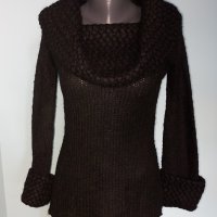 Ангорски мохерен пуловер с шал яка "MNG" basics Mango / голям размер , снимка 10 - Блузи с дълъг ръкав и пуловери - 12414270