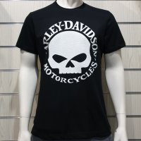 Нова мъжка тениска с дигитален печат HARLEY DAVIDSON, мотори, Череп, снимка 1 - Тениски - 34657214