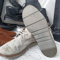 мъжки обувки Оксфорд, 42 - 43, 100% естествена кожа= велур, снимка 7 - Ежедневни обувки - 43187487