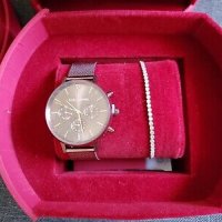 Дамски оригинален часовник PaulValentine с гривна и подаръчна кутия с рози Guess Liu Jo Calvin Klein, снимка 7 - Дамски - 43258298