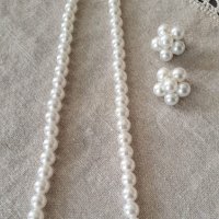 Нежен сет с перли, снимка 1 - Бижутерийни комплекти - 38063918