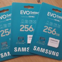 ✅ 📱📸 Micro SD card SD карта 256GB Samsung EVO Select 130 MB/s, снимка 1 - Samsung - 43112067