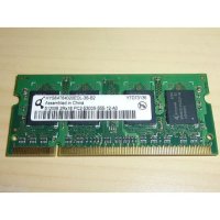 Рам памет RAM за лаптоп INFINEON модел hys64t64020edl-3s-b2 512 MB DDR2 667 Mhz честота, снимка 1 - Части за лаптопи - 43047953