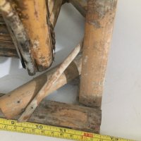 стара декоративна люлка-бамбук, снимка 4 - Антикварни и старинни предмети - 32585565