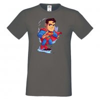 Мъжка тениска DC Superman Star Wars Игра,Изненада,Подарък,Геймър, , снимка 1 - Тениски - 36808493