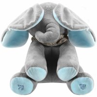 Интерактивно плюшено слонче FLAPSY , пеещо , танцуващо с уши, снимка 4 - Плюшени играчки - 35290341