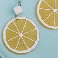 Нови свежи обеци лимони Привлечете внимание  Бъдете различни‼️, снимка 3 - Обеци - 44125885