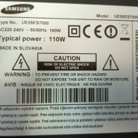 Samsung UE55ES7000S-здрав панел LTJ550HQ30-B/BN44-00523B PD55B2Q_CDY/BN41-01800 BN94-06123L, снимка 2 - Части и Платки - 34767250