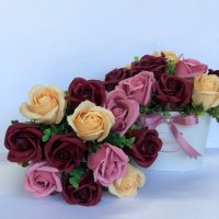Букет с ароматни сапунени рози, снимка 17 - Декорация за дома - 32962692