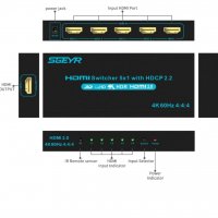 HDMI селекторен превключвател, снимка 3 - Плейъри, домашно кино, прожектори - 39546847