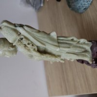 Стара статуетка от сапунен камък, снимка 2 - Антикварни и старинни предмети - 35059244