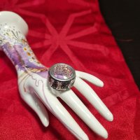 Много красив дамски сребърен пръстен BULGARI - 12.5 грама- проба 925, снимка 7 - Пръстени - 40811440