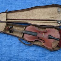 Стара цигулка работеща, снимка 1 - Антикварни и старинни предмети - 35138318