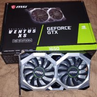 MSI Geforse GTX 1650 VENTUS XS, 4GB GDDR6, 128 bit, снимка 1 - Видеокарти - 43605508