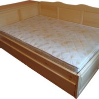 Легло с ракла и с две чекмеджета, снимка 1 - Спални и легла - 26638185