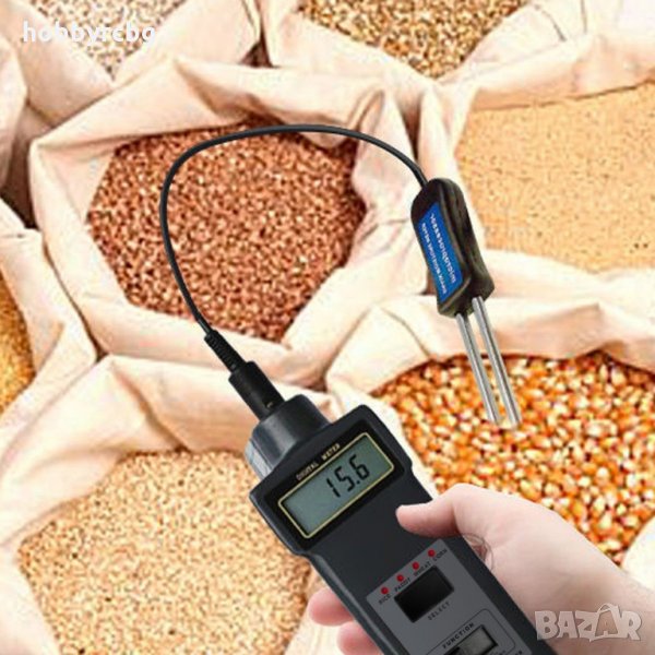 Влагомер/термометър за 4 типа зърнени култури с диапазон 8 ~ 20%, снимка 1