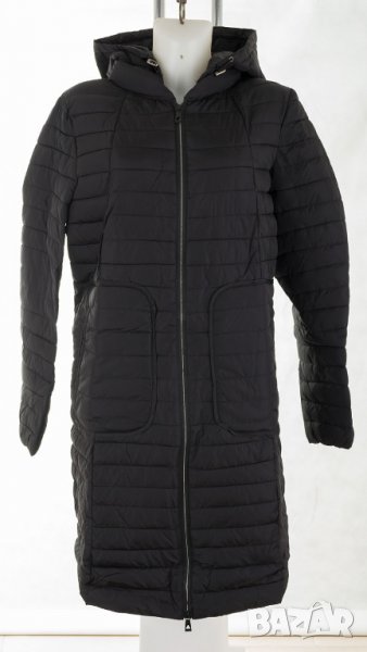 Дълго ватирано черно дамско яке марка Tantra - XL/2XL, снимка 1