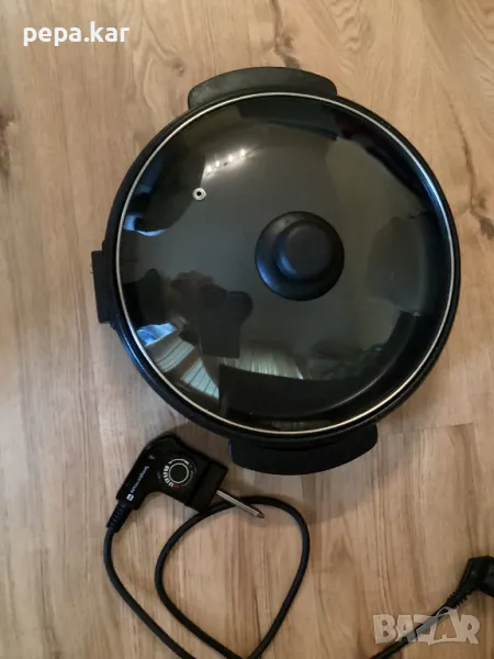 Електрически тиган с капак и 5 степени, 28 сми Lee copper , снимка 1