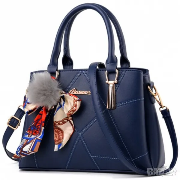 Дамска чанта Aimioer Dark Blue, снимка 1