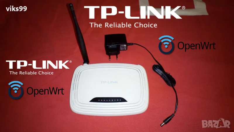 WiFi Рутер TP-Link TL-WR740N v4, снимка 1