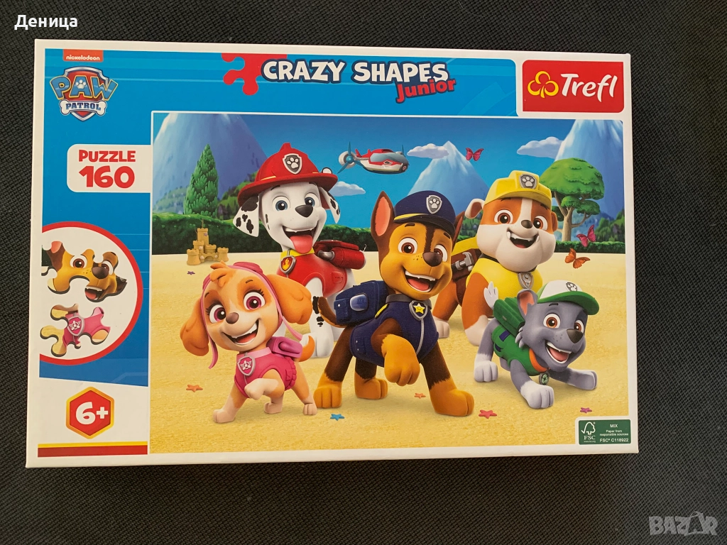 Пъзел Trefl "Пес Патрул" 160 части, 6+, crazy shapes, снимка 1