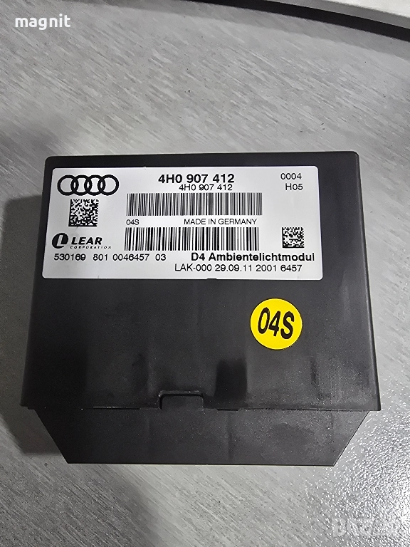 4H0907412 Модул светлини Audi A8 4.2 TDI 2012г, снимка 1