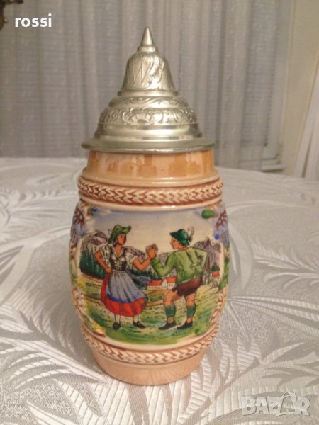 Vintage."GERZ" W.Germany. Красива релефна халба 200 мл. Нова., снимка 1