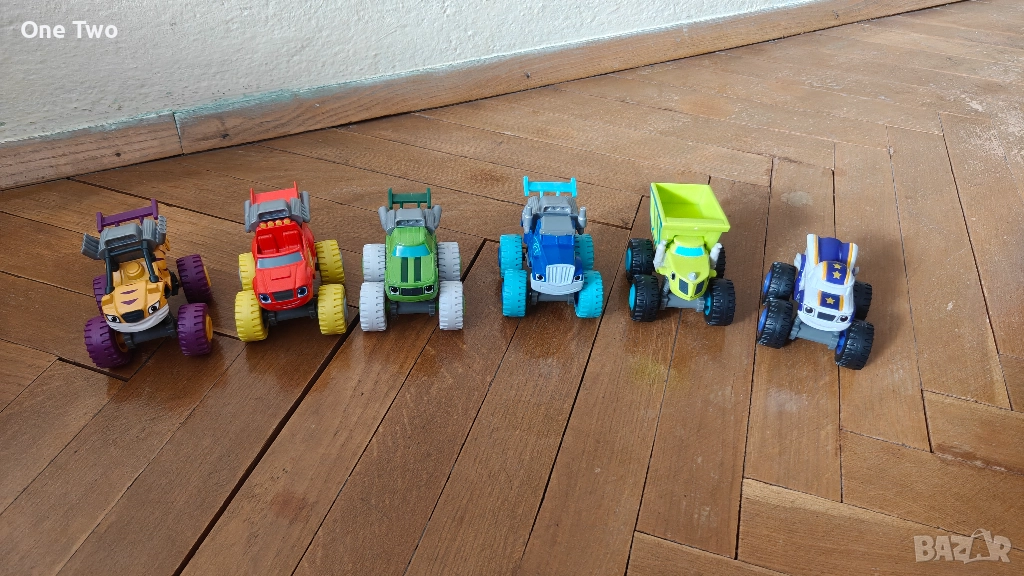 6 бр. колички от "Пламъчко и машините" (Blaze and the Monster Machine, снимка 1