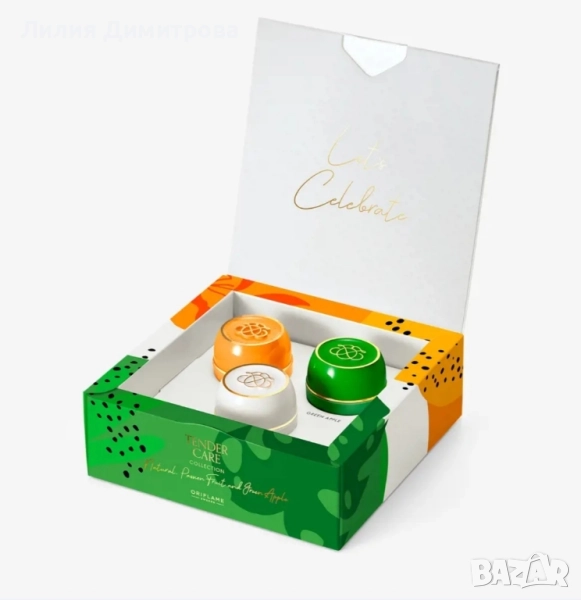 Комплект "Нежна грижа" - натурална, зелена ябълка, маракуя - Oriflame - Орифлейм , снимка 1