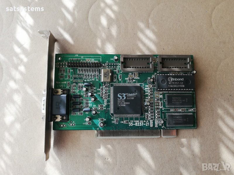 Видео карта S3 Super Trio 64V+ 1MB PCI, снимка 1