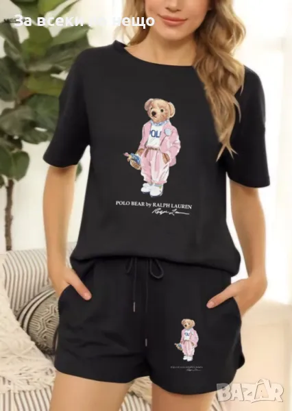 Polo Ralph Lauren Дамски Летен Комплект Тениска И Къси Панталонки👚🩳Дамски Къс Екип Код LFS496, снимка 1
