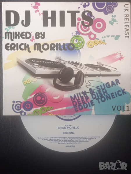 DJ Hits Mixed by Erick Morillo - оригинален диск с клубна музика , снимка 1