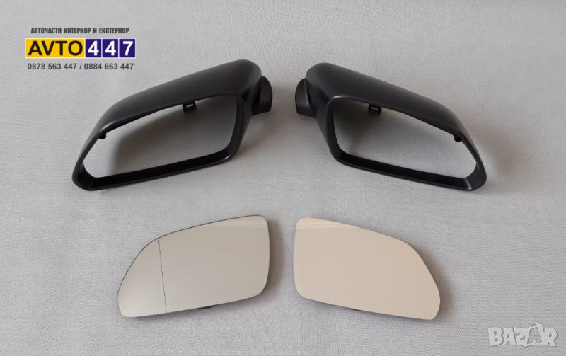 Огледало стъкло капачка Skoda Octavia II 04-08 Vw Polo 05-09 и Cross, снимка 1