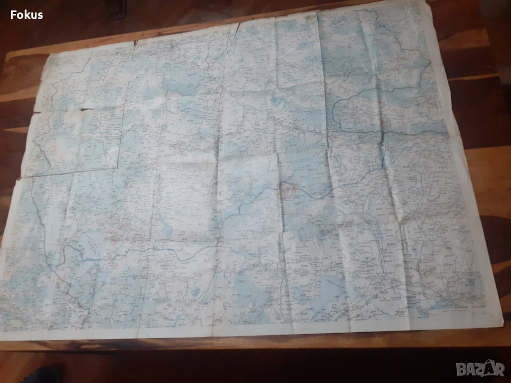 Стара голяма карта на Македония, снимка 1